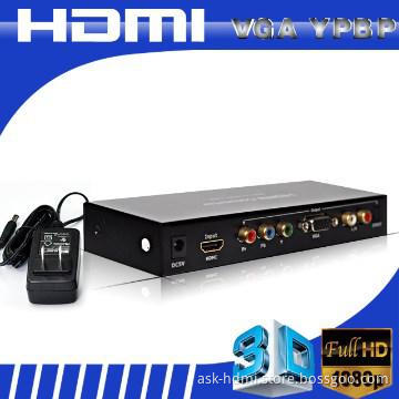 HDMI to VGA and Ypbpr adapter with L/R